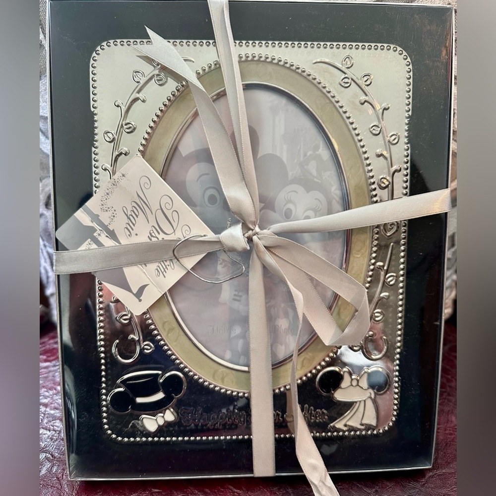 Disney Mickey and Minnie Silver Photo Frame